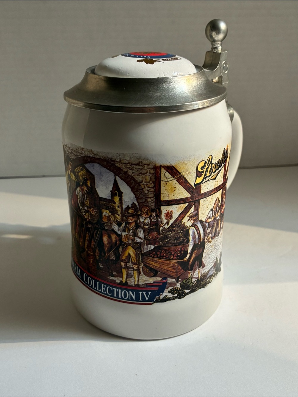 Vintage Stroh’s Bavaria Collection IV 1993 Ceramic Beer Stein